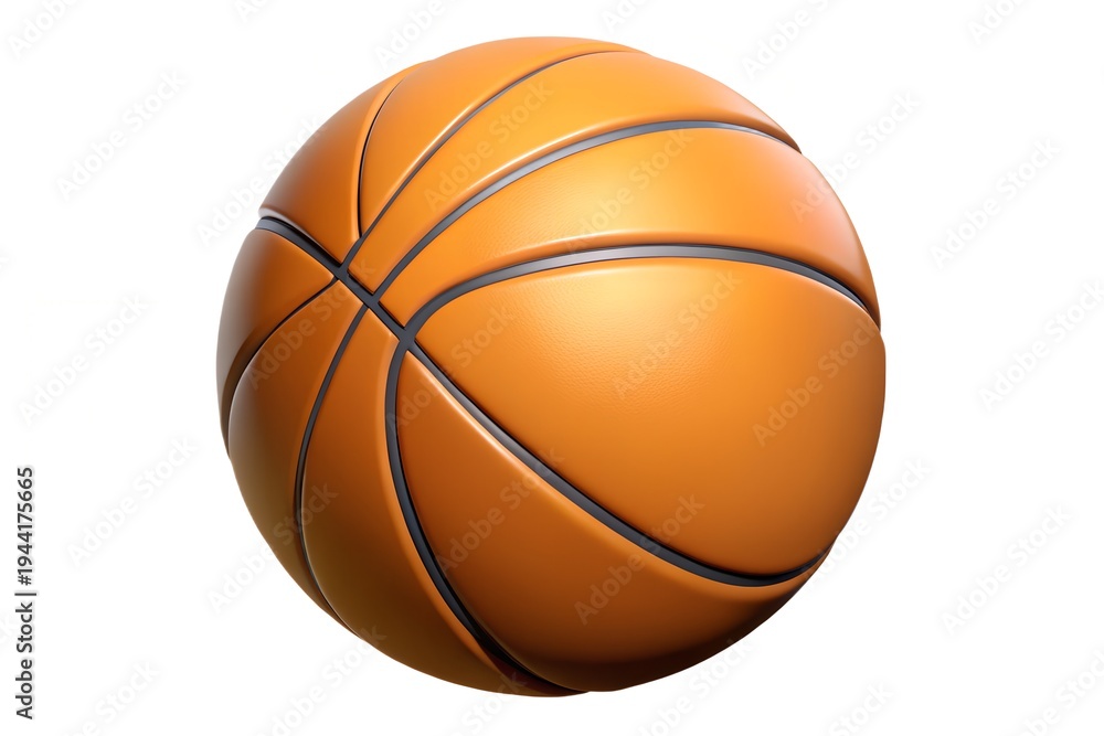 Fototapeta premium basketball isolated on white background