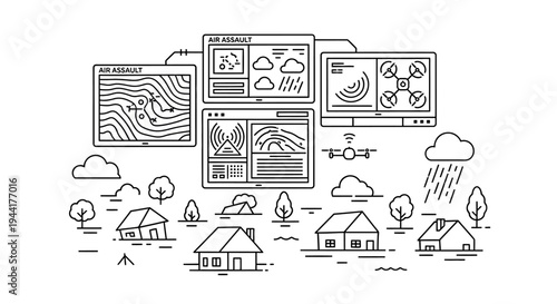 Smart City Weather Monitoring System with Drone and Data Visualization