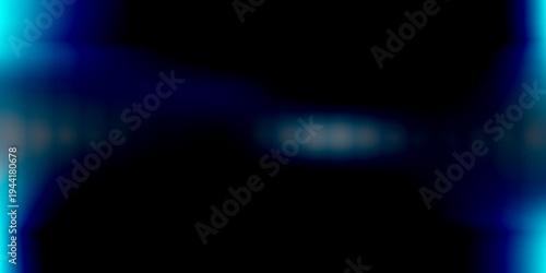 Abstract Blue Light Streaks and Bokeh on Black Background image photo