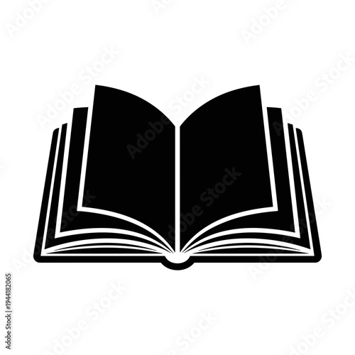 Open Book Icon Illustration Design.