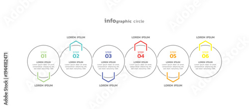 Presentation business abstract background infographic template colorful
