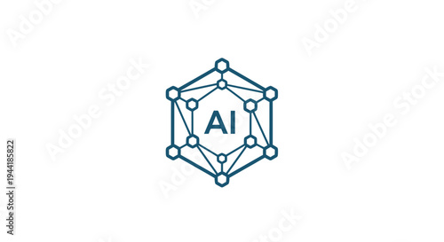 Artificial Intelligence Network Concept - Digital Brain Connectivity