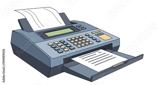 Old Fashioned Office Calculator Machine.