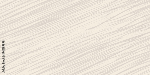 Uniform light wood texture with horizontal veins template design. Vector simple wooden background.