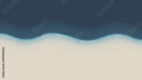 An abstract background featuring a wavy line separating a light beige lower section from a darker navy blue upper section high quality professional detailed modern elegant