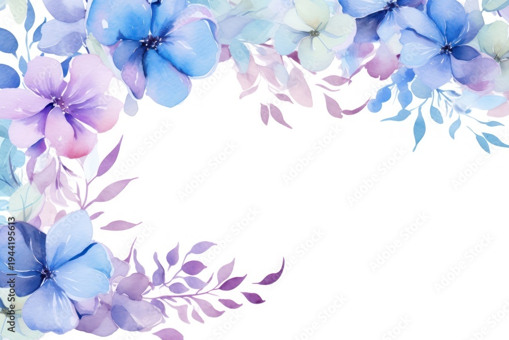 Obraz premium Spring botanical border frame pattern flower nature.