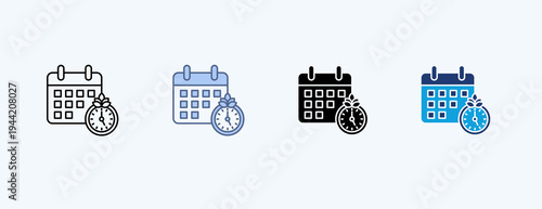Weekend Retreat Multiple Icon Illustration Vector