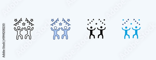 Festival Celebration Multiple Icon Illustration Vector