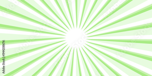 Abstract sunbrust glittering yellow-green radiation