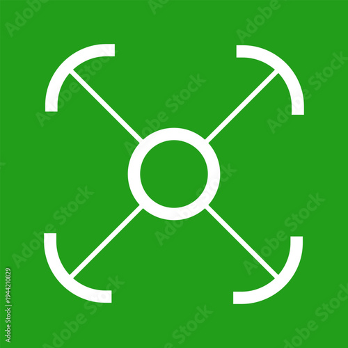 Target sight for sniper, aiming scope design, game UI vector