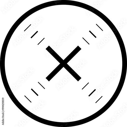 Target sight for sniper, aiming scope design, game UI vector