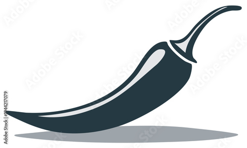 Stylized illustration of a chili pepper, representing spice, flavor, and culinary creativity.