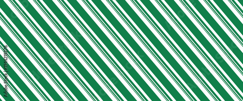 Vintage green candy cane stripes Christmas holiday Vector Pattern. Retro french horizontal ticking stripes green white seamless pattern.vector Eps10