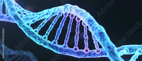Translucent DNA double helix isolated PNG, genetic code molecule structure for science and medical research on transparent background