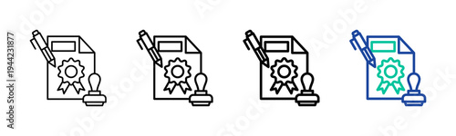 Trademark Registration Icon Collection Different Style Outline