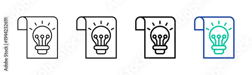 Technology Patent Icon Collection Different Style Outline