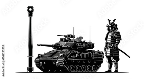 Samurai Warrior, Tank, and Cannon: A Scale Comparison