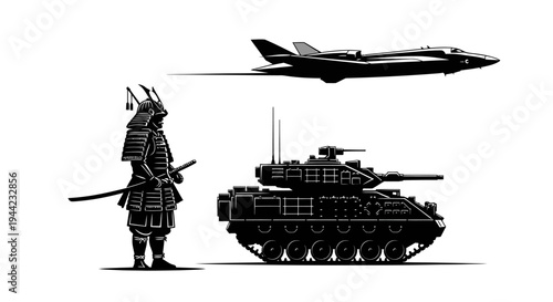 Samurai Warrior, Tank, and Jet Fighter: Evolution of Warfare