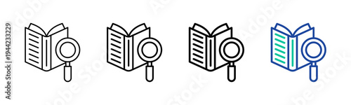Literature Icon Collection Different Style Outline