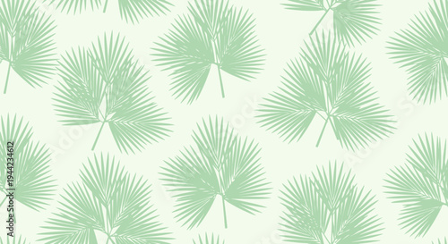 Palm leaves in a pattern.