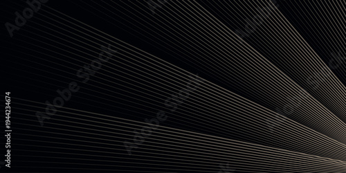 Dark abstract background with elegant gold striped pattern. Luxurious design with minimalist line style. Vector VOL. 4