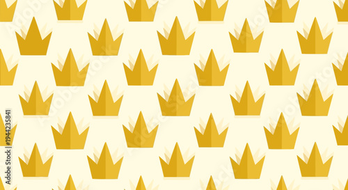 Golden Crowns in a Pattern.