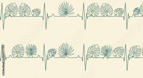 Green sea urchin spines pattern design.