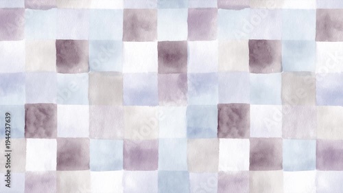 Aesthetic Blue Purple Plaid Animated Video Background