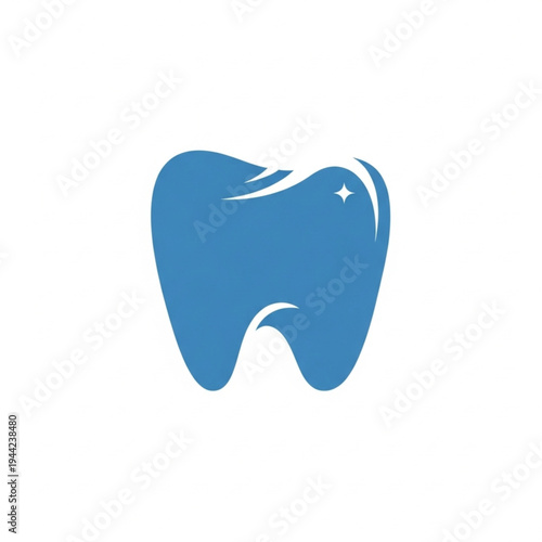 Blue Tooth Icon Dental Symbol.