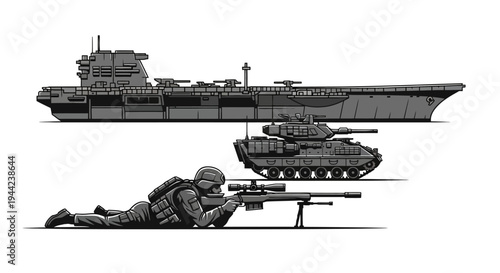 Soldier, Tank, and Aircraft Carrier: Military Power and Modern Warfare