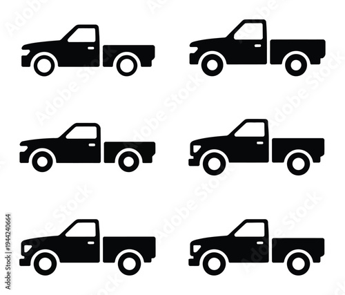 Collection of Black Pickup Truck
