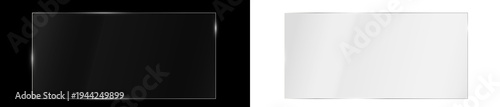 Fotografie Transparent Glass plate background