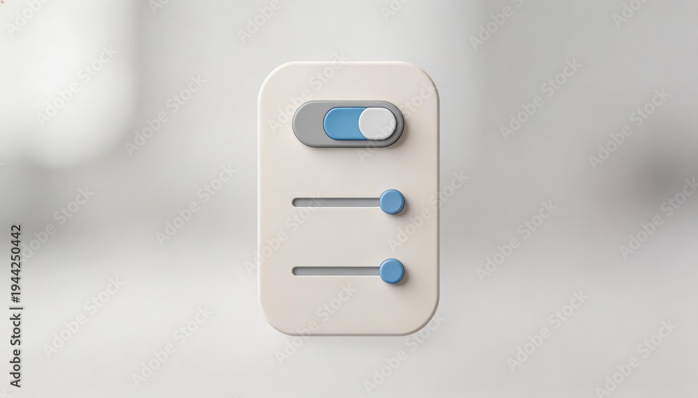Obraz premium Medium shot focusing on simple mode layout of a search privacy panel highlighting a clean interface for anonymization settings with softly blurred surroundings.