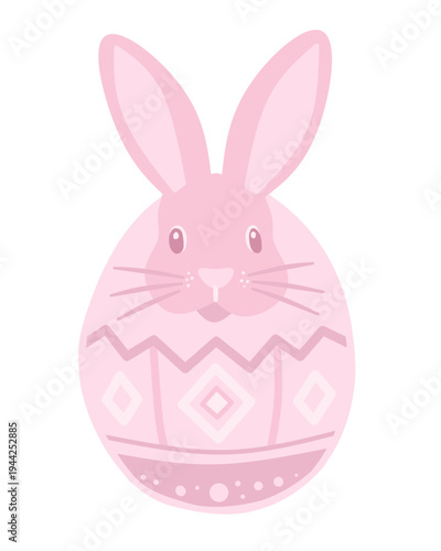 Huevo de conejo de Pascua.