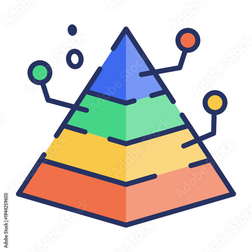 An icon showing sales revenue in flat style