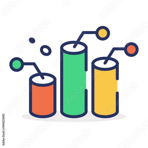 A flat icon showing time value