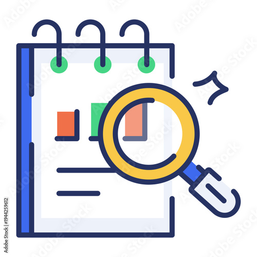 Flat style icon depicting wealth growth