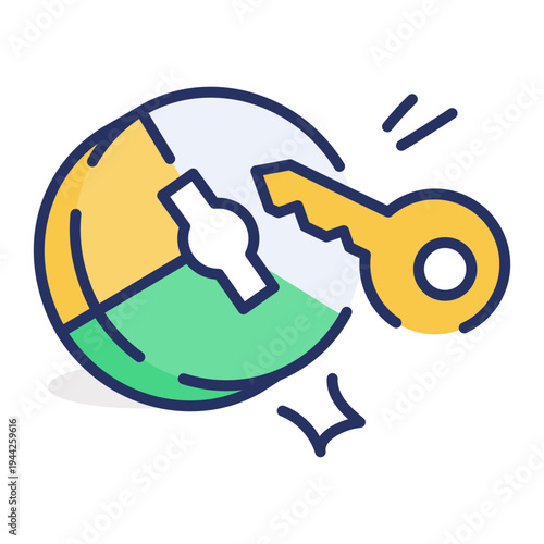 A flat icon showing savings money 