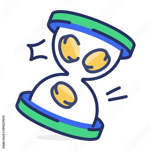 A flat style icon of business innovation