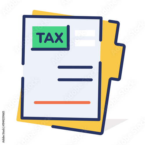 An icon showing investment money in flat style