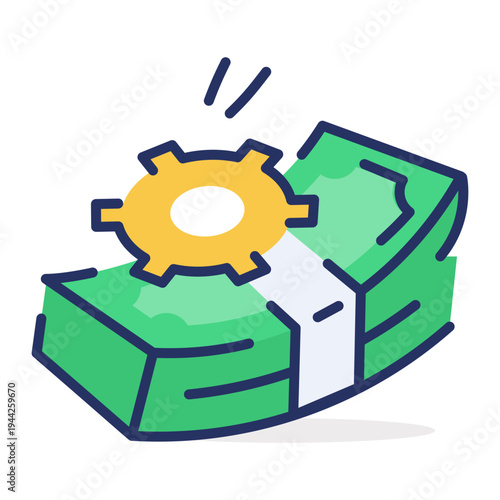 Flat style icon depicting knowledge