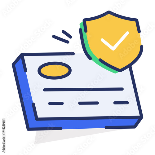 An icon depicting coin in flat style