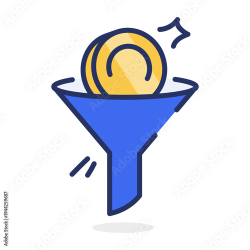 An icon designed in flat style representing collaboration