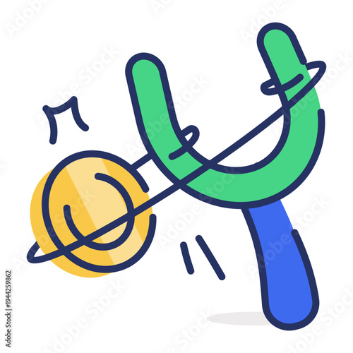 A flat icon showing a saving jar