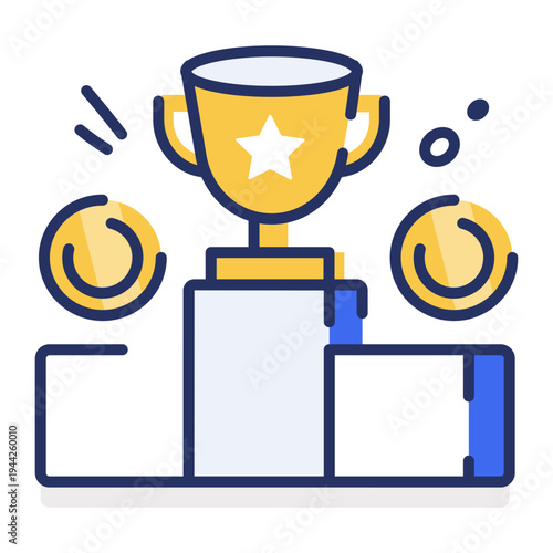 Flat icon depicting discount tag offer