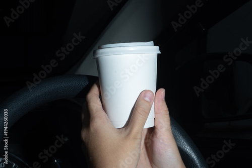 Cozy Midnight Travel Coffee with Plastic Lid