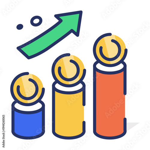 Flat icon depicting cash wallet money storage