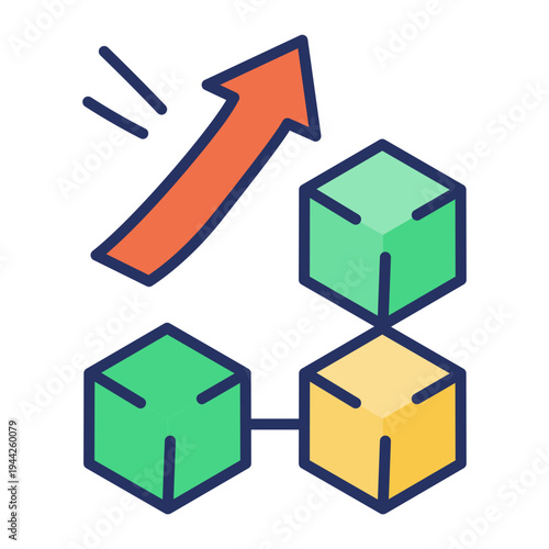 Flat style icon depicting coins currency