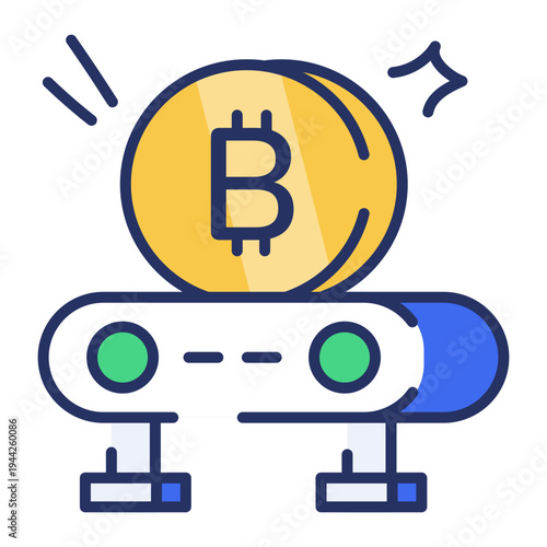 A flat icon depicting piggy bank savings