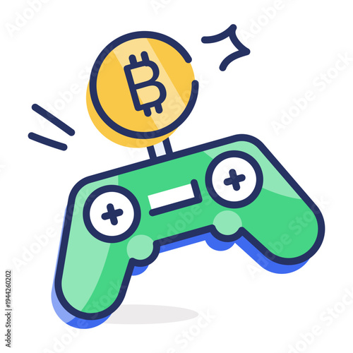 An icon showing product marketing designed in flat style